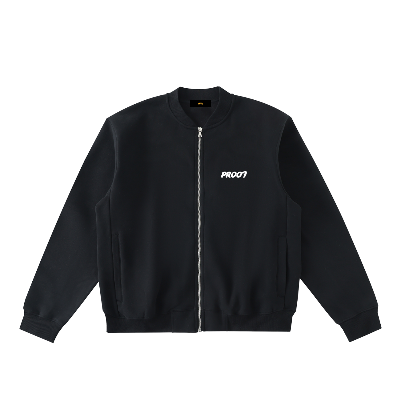 Zip-Up Fleeced Varsity Jacket
