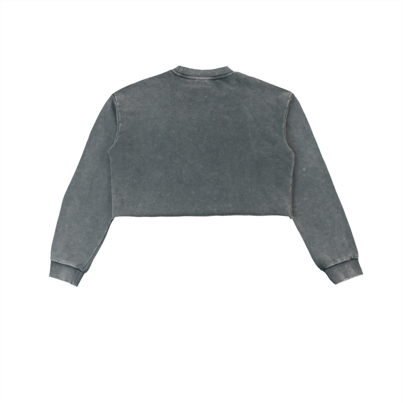 Raw Edge Cropped Sweatshirt