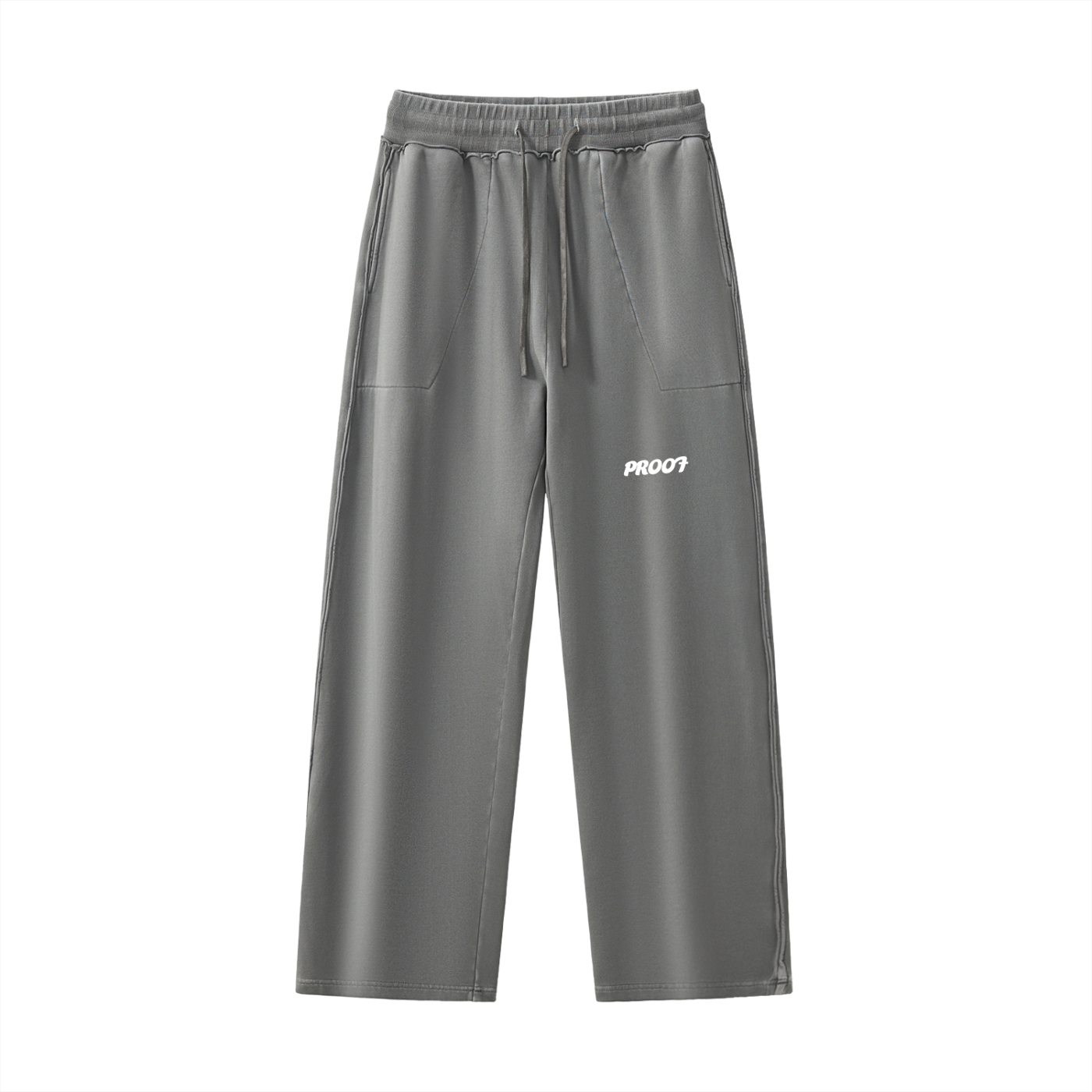 Raw-Seam Enzyme Washed Sweatpants