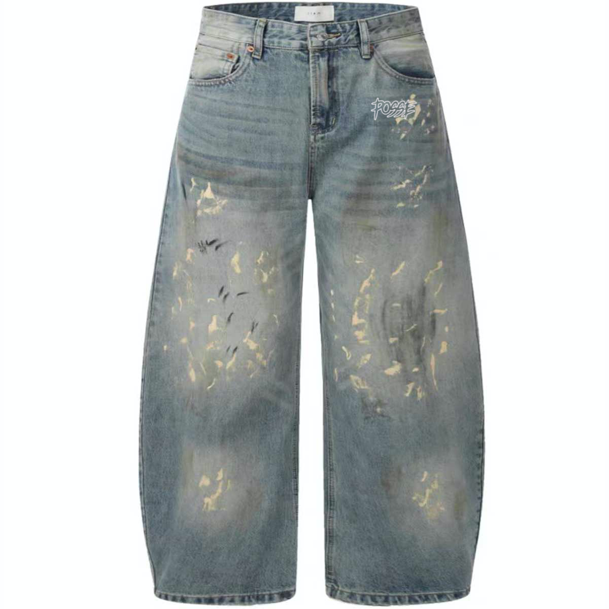 Hand-Painted Loose Jeans