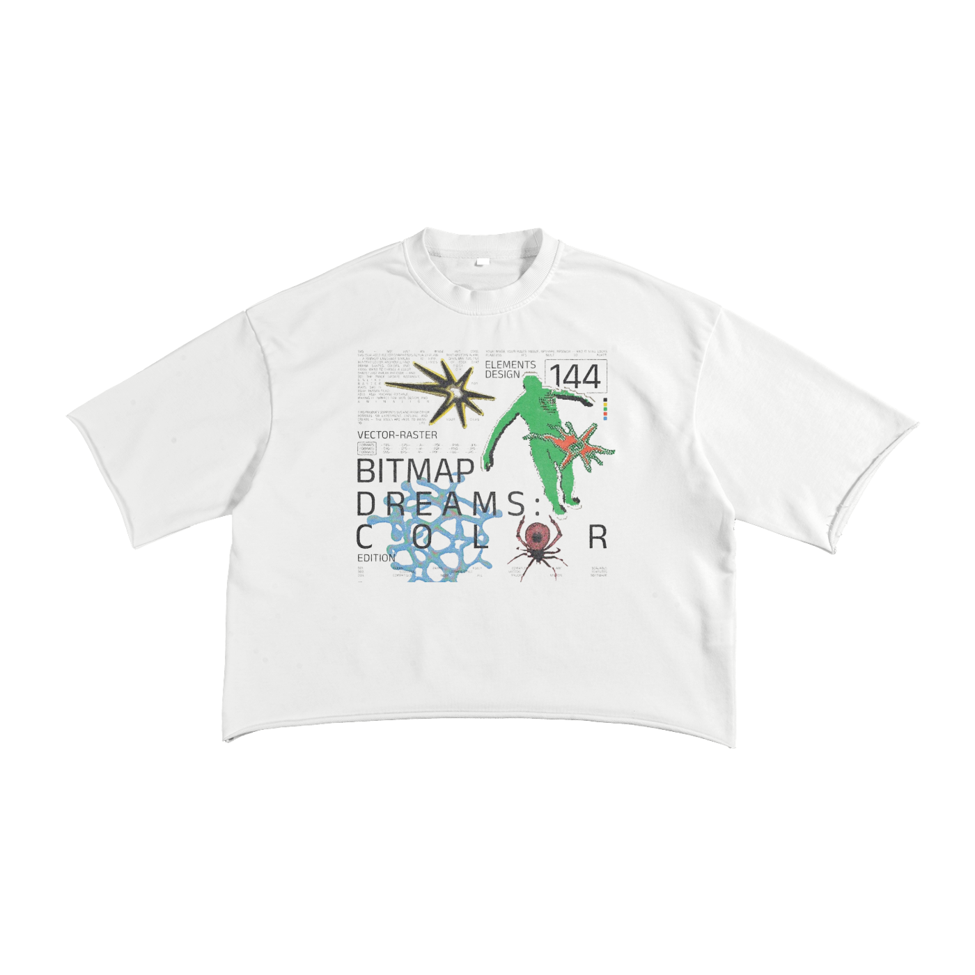 French Terry Raw Edge T-Shirt