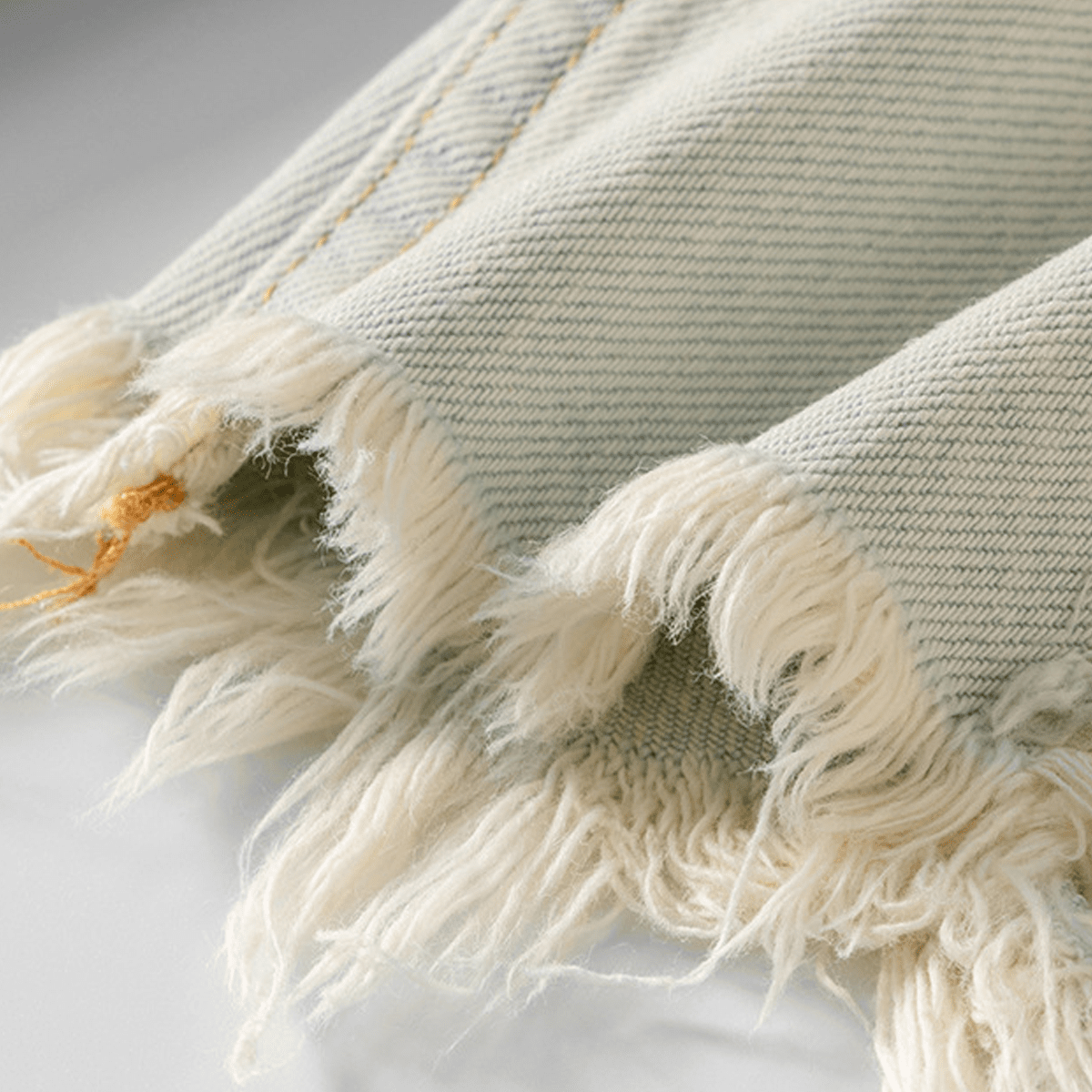 Distressed Denim Shorts