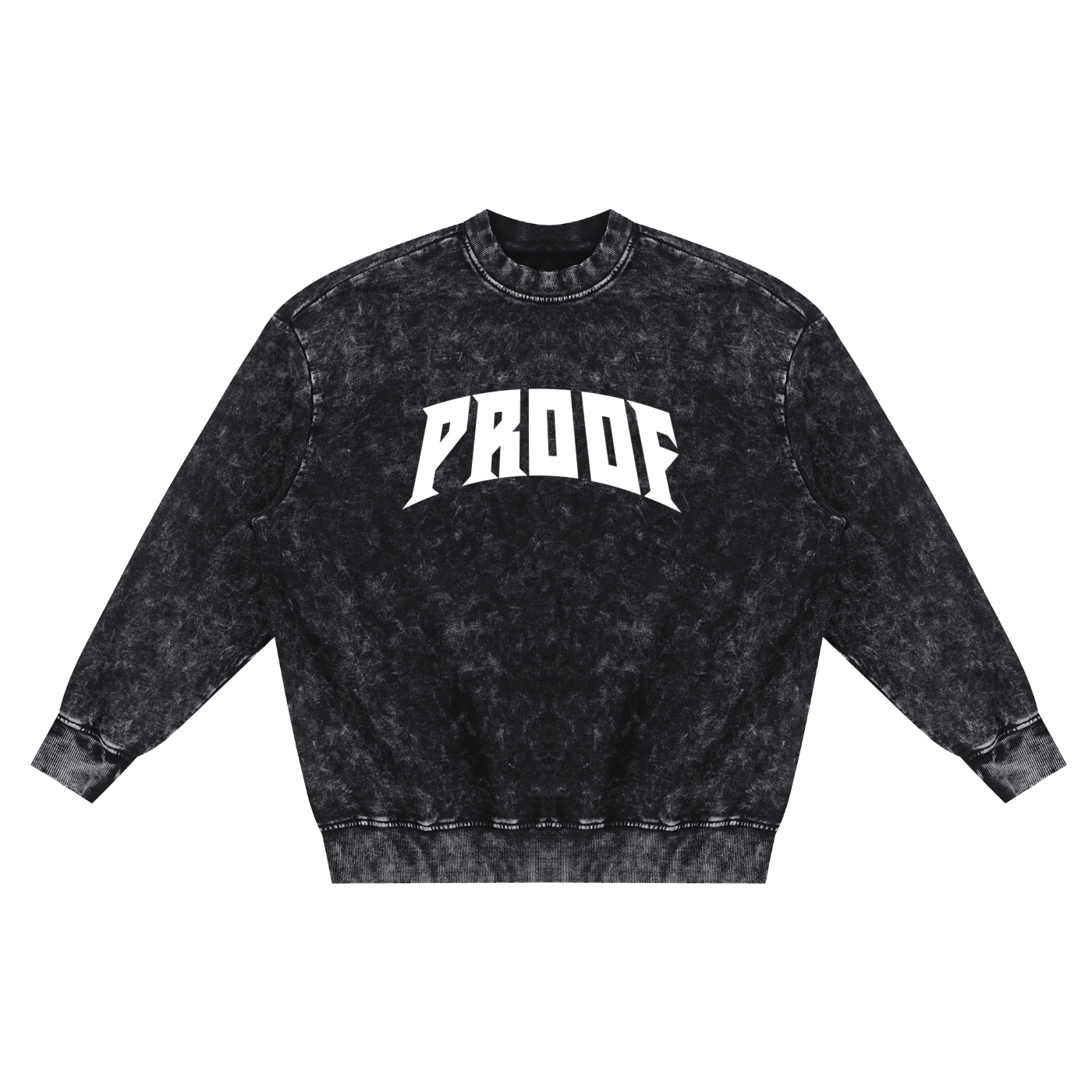 Snow Washed Hand-Frayed Sweatshirt