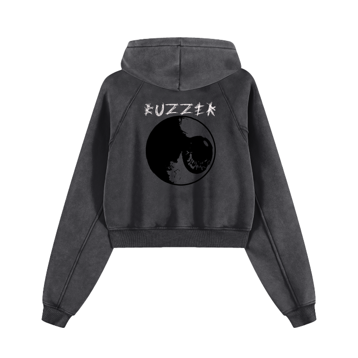 Cropped Zip Hoodie
