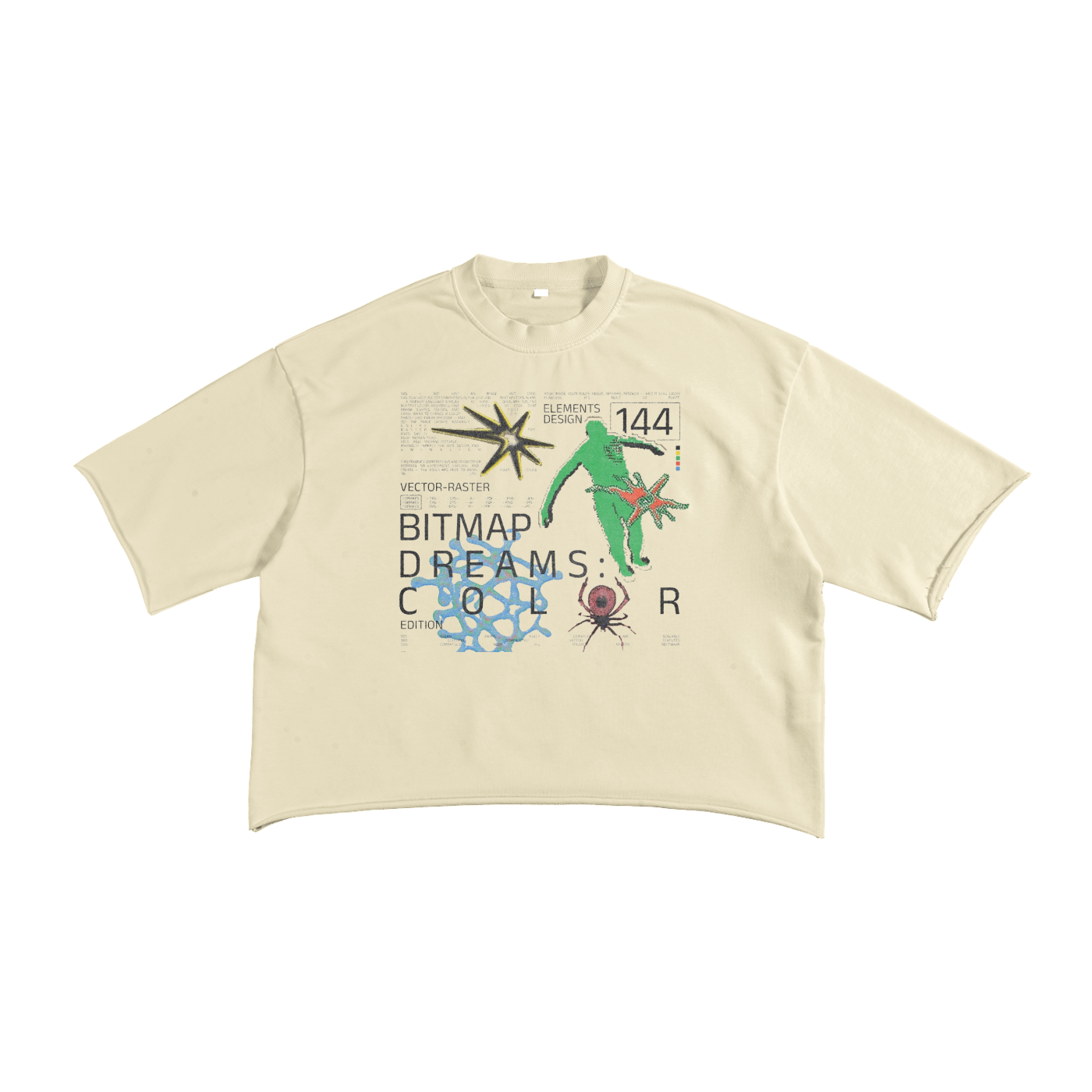 French Terry Raw Edge T-Shirt