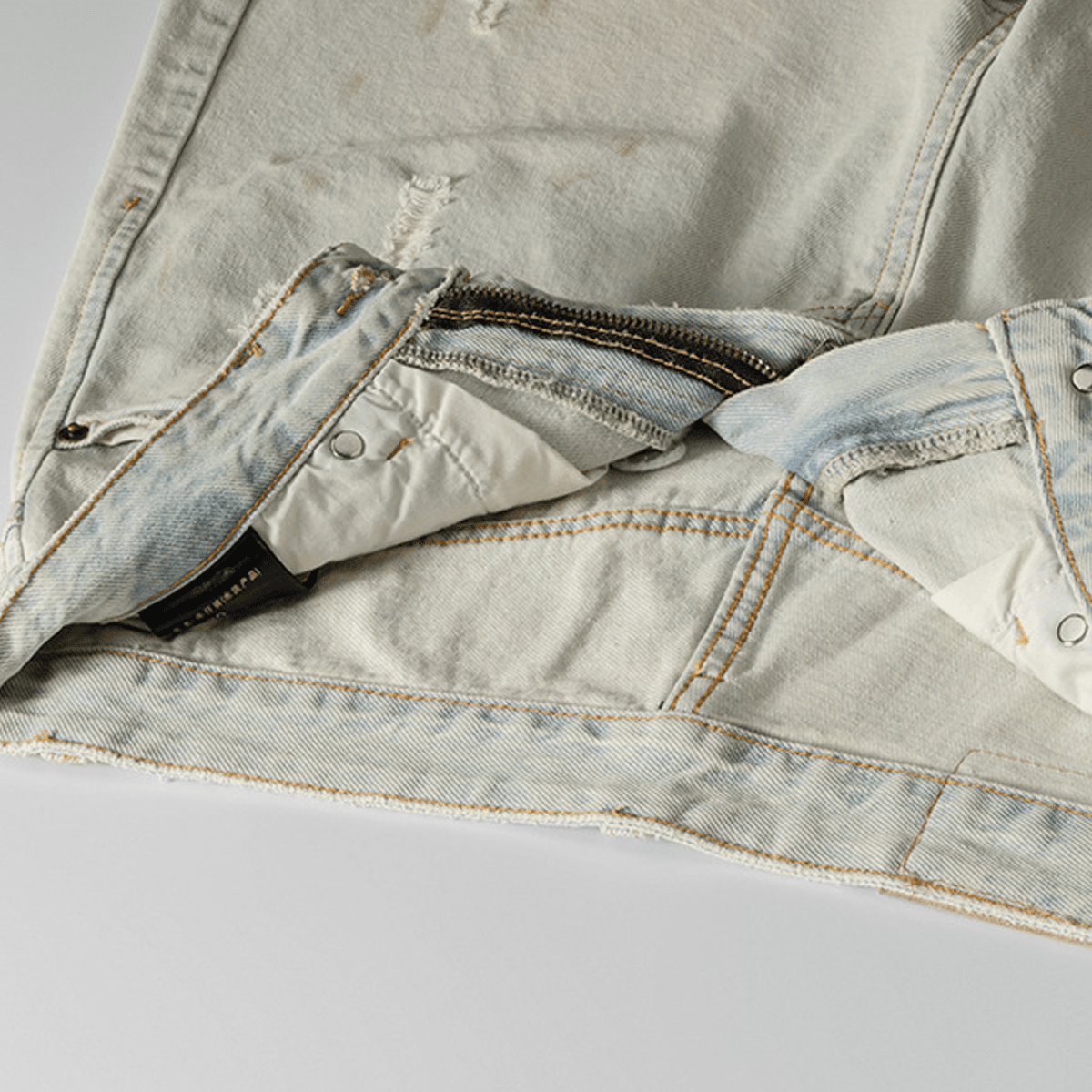 Distressed Denim Shorts