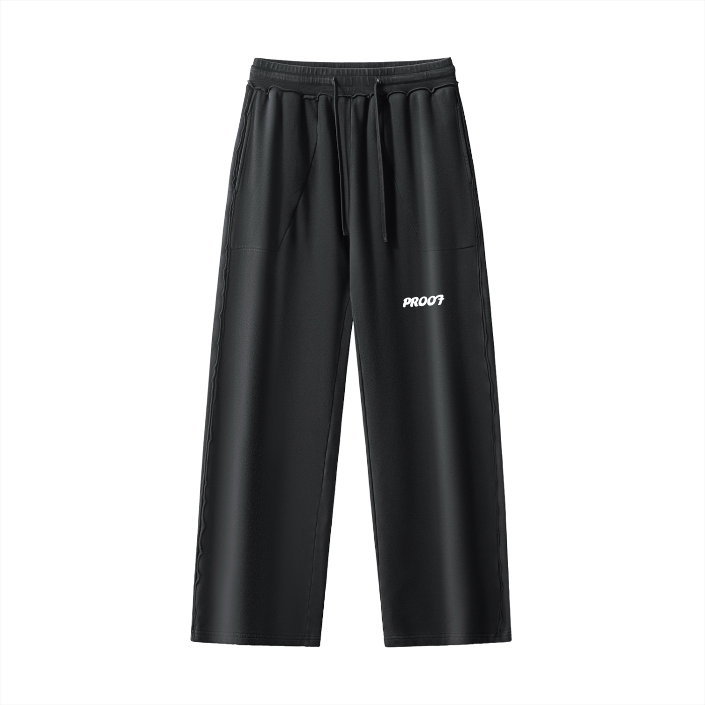 Raw-Seam Enzyme Washed Sweatpants
