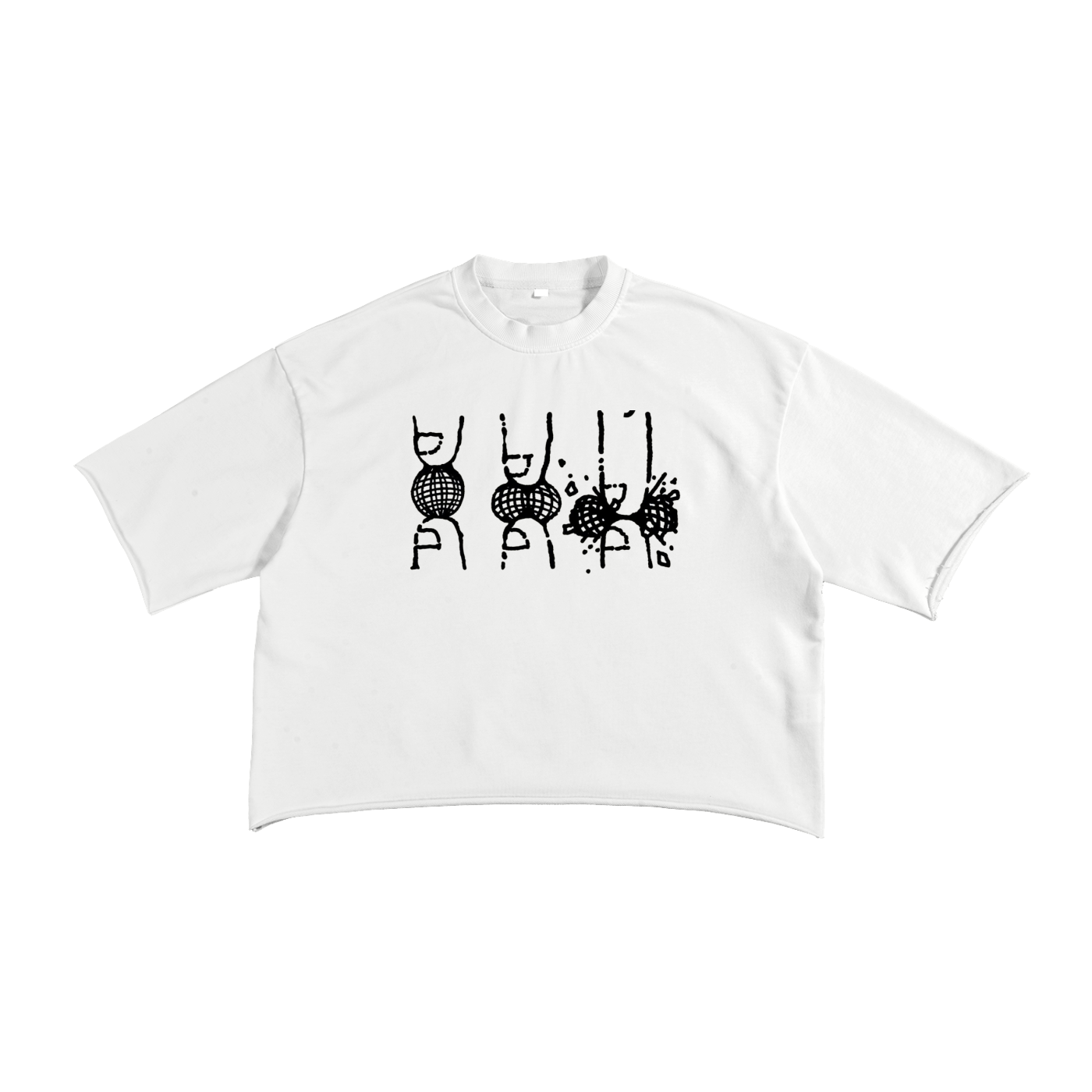 French Terry Raw Edge T-Shirt