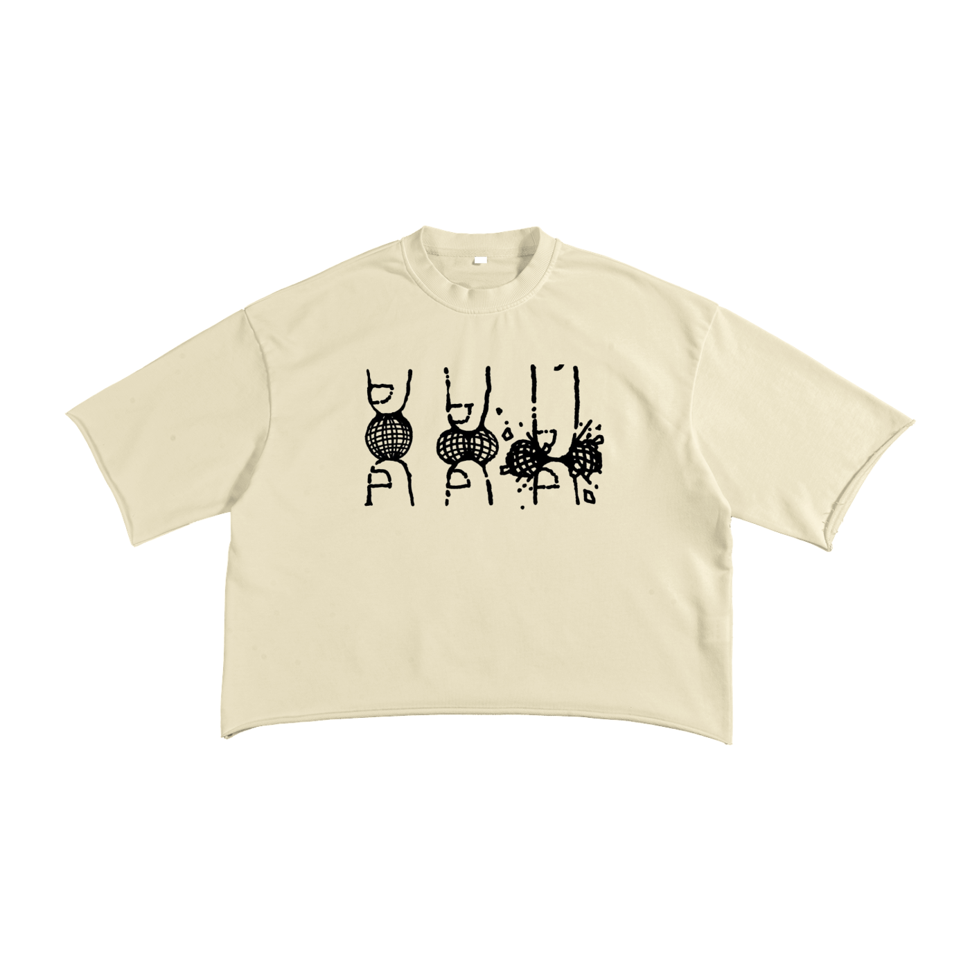 French Terry Raw Edge T-Shirt