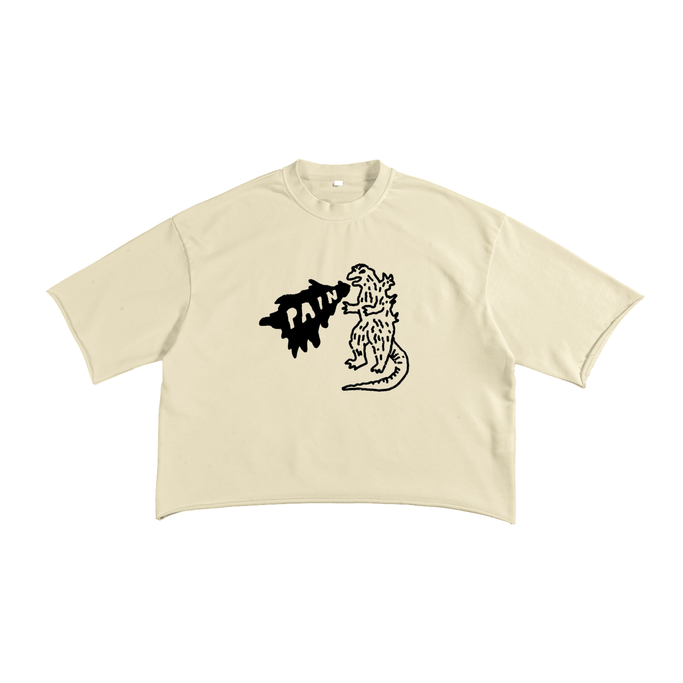 French Terry Raw Edge T-Shirt