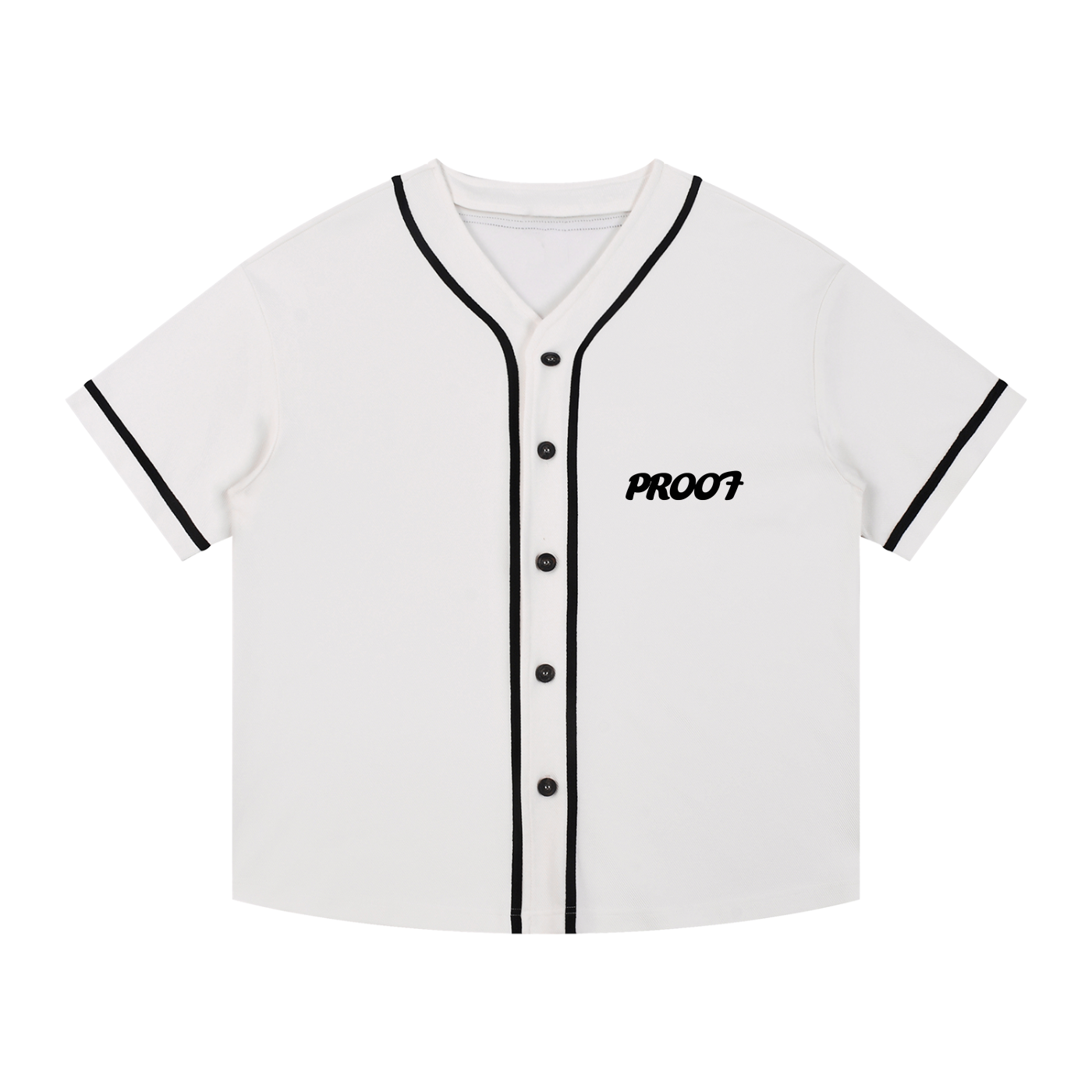 Contrast Piped Button-Up Jersey
