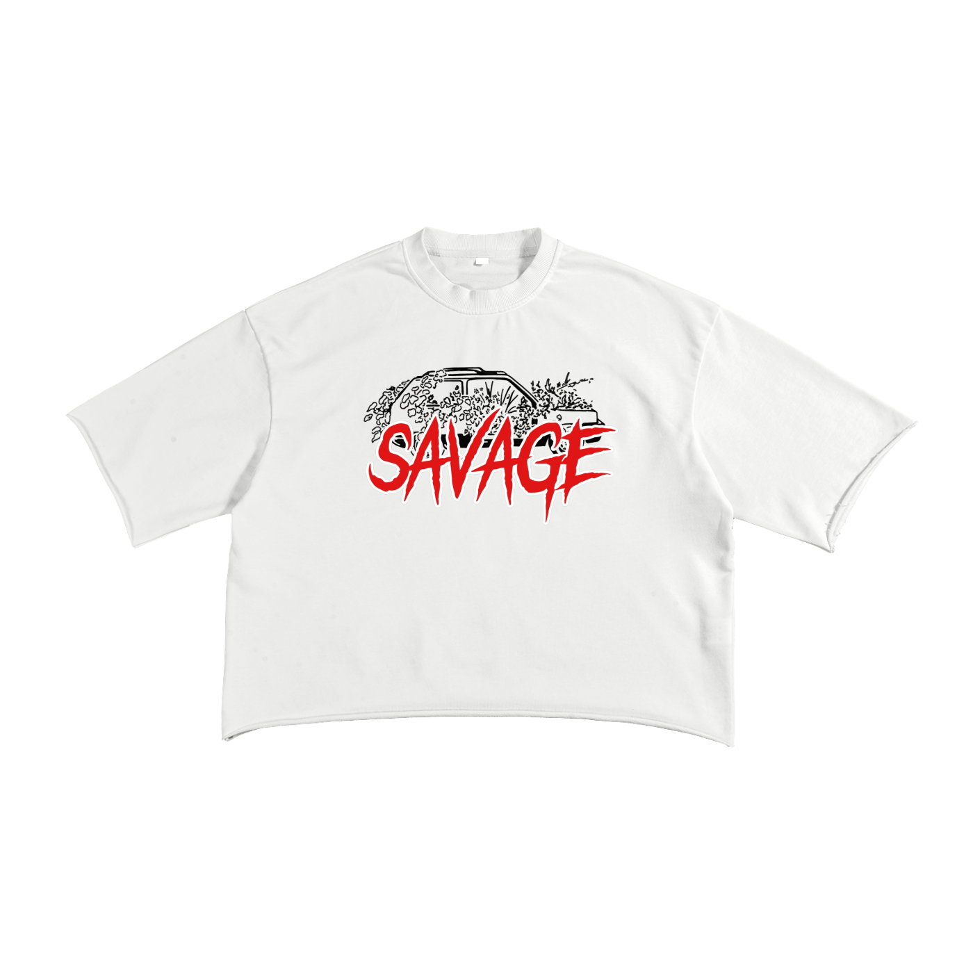 French Terry Raw Edge T-Shirt