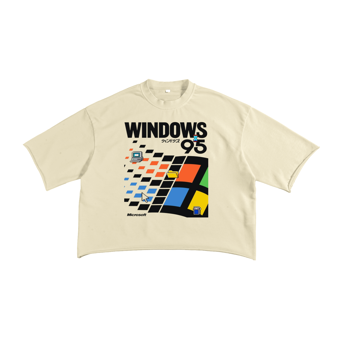 French Terry Raw Edge T-Shirt