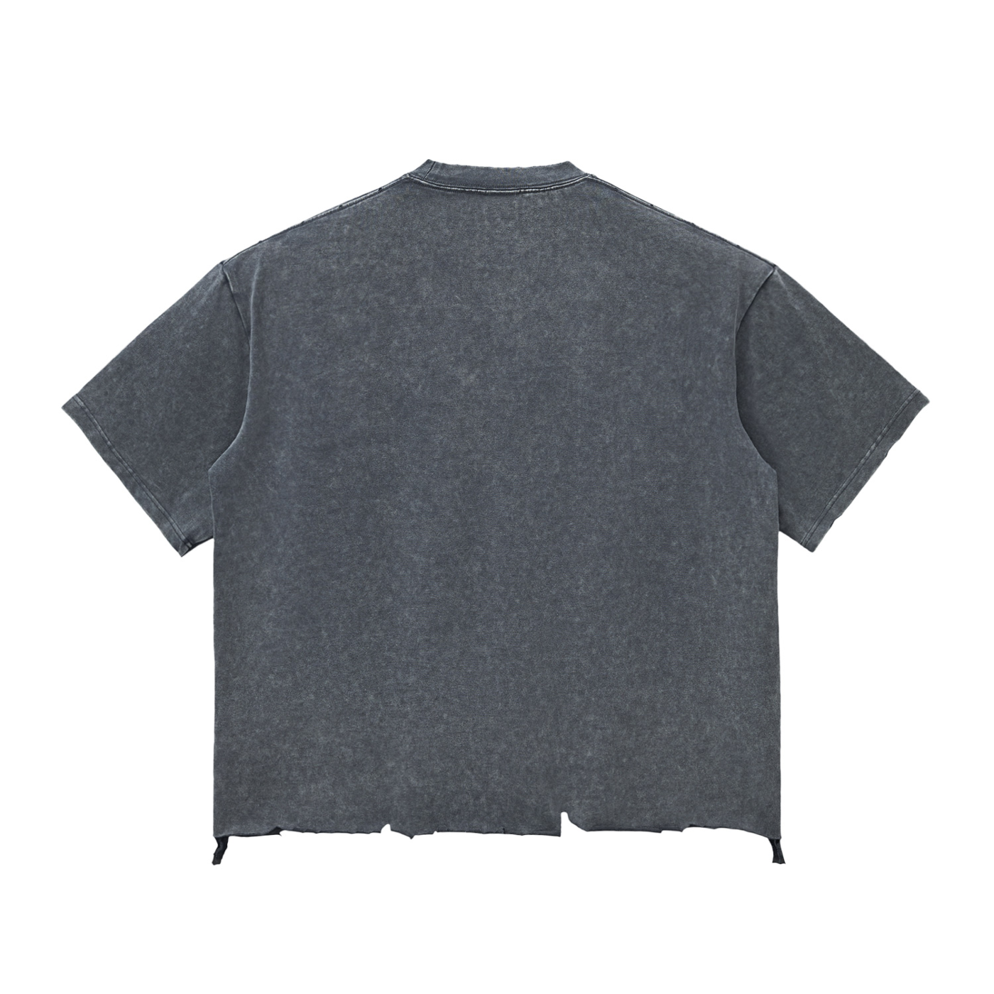 Snow Wash Raw-Hem Boxy T