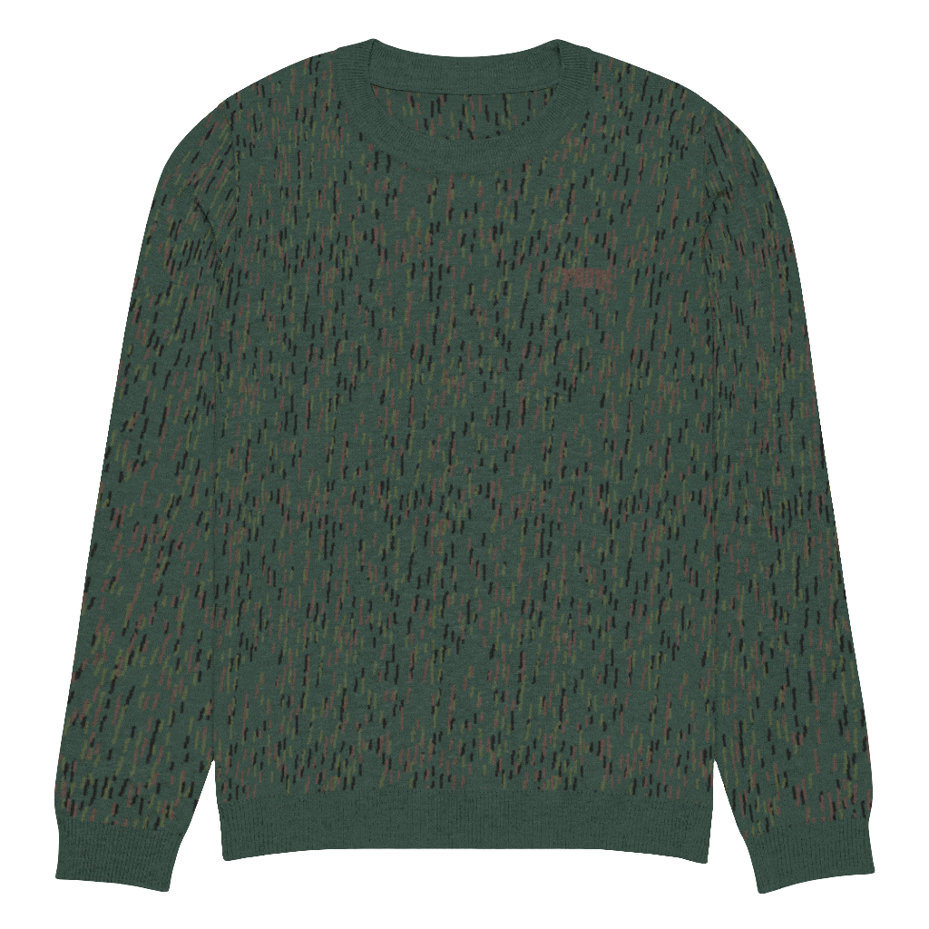 Knitted crew neck sweater