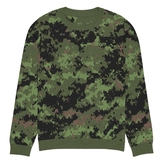 Knitted crew neck sweater