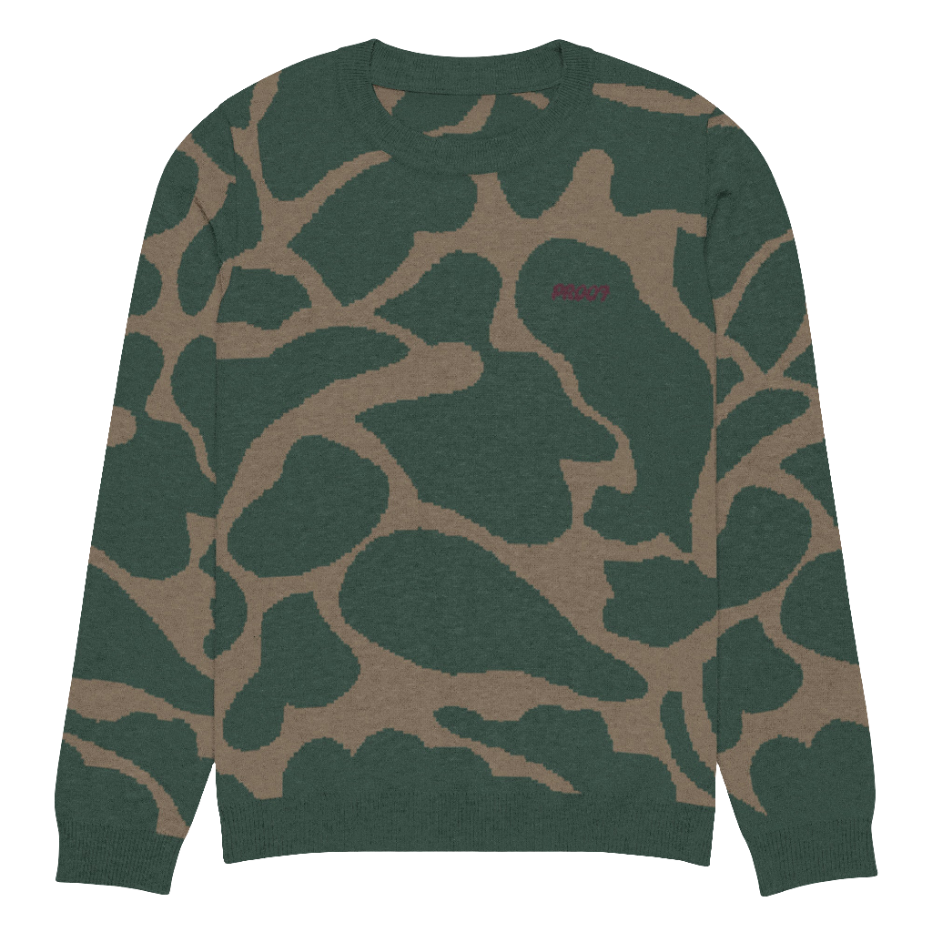 Knitted crew neck sweater