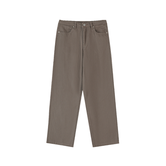 Heavyweight Cotton Straight-Leg Pants