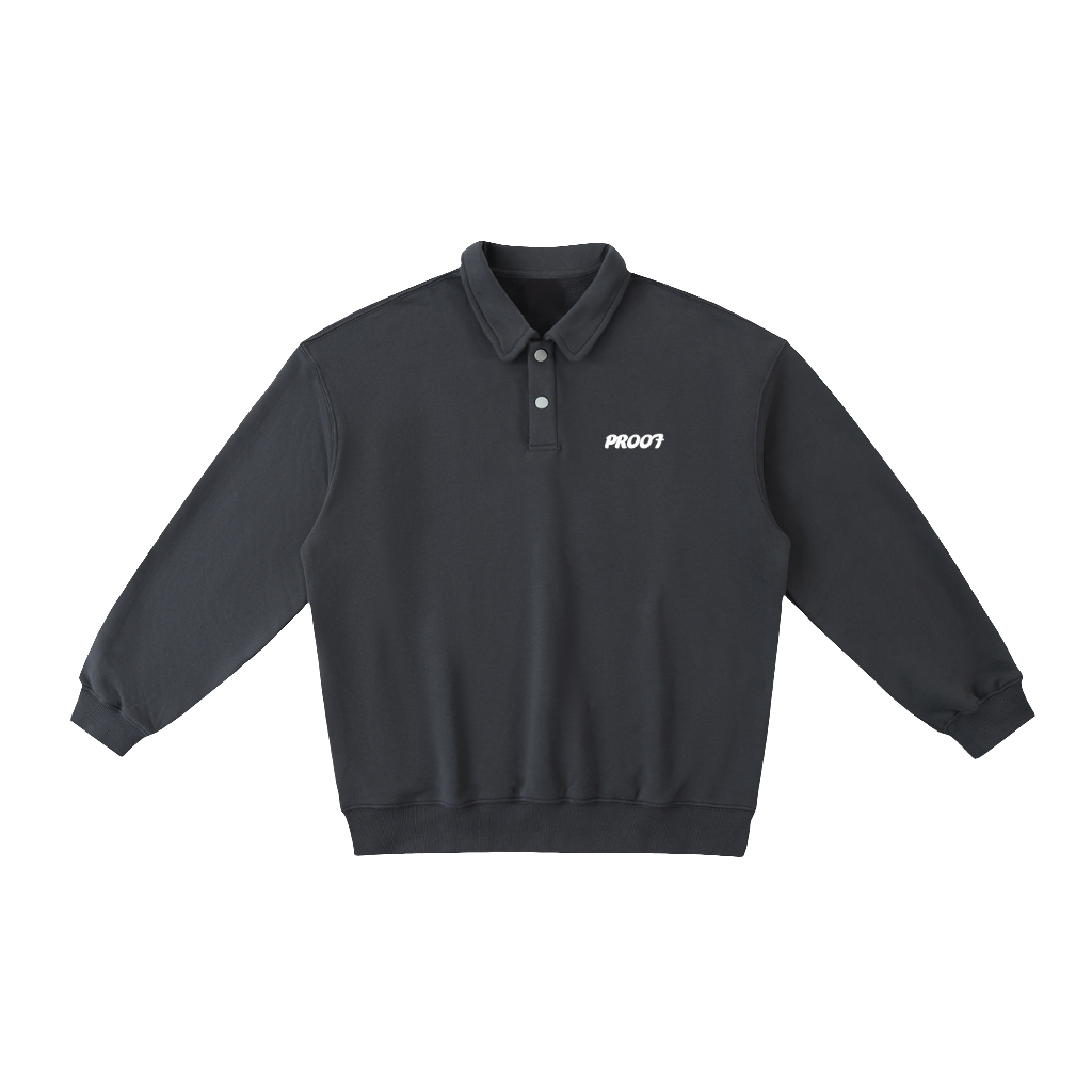 Heavyweight Polo-Collar Sweatshirt