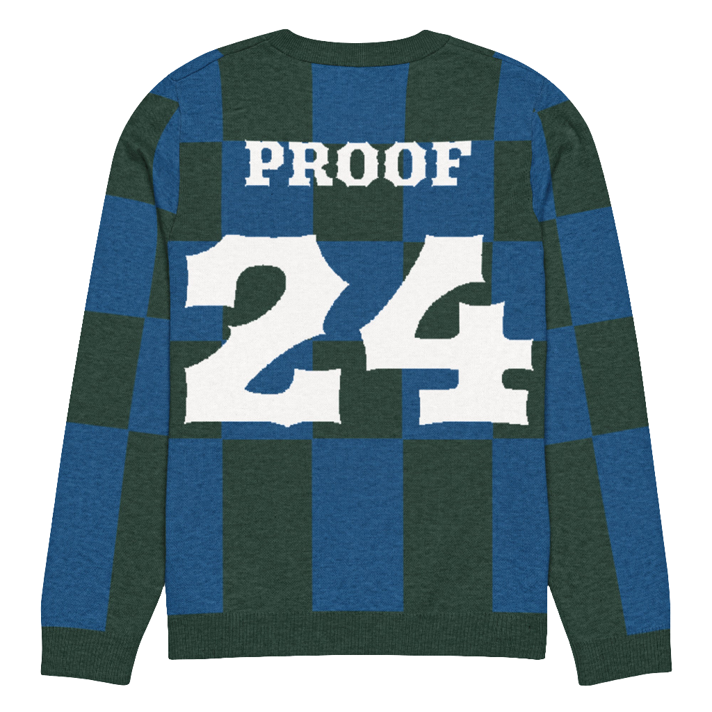 Knitted crew neck sweater