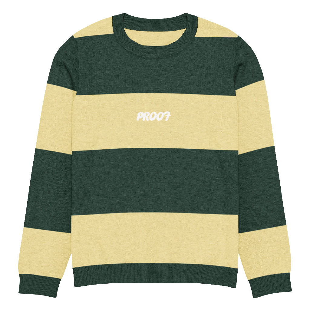 Knitted crew neck sweater