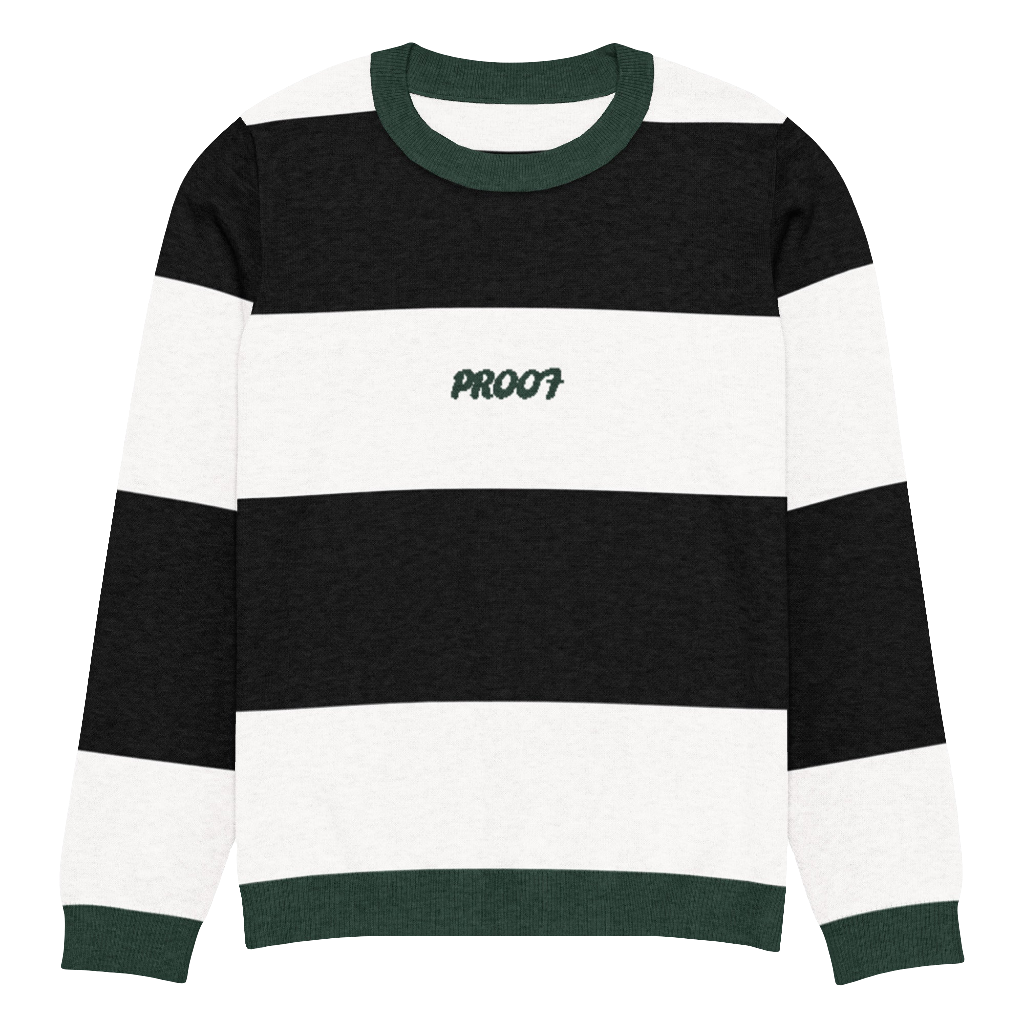 Knitted crew neck sweater