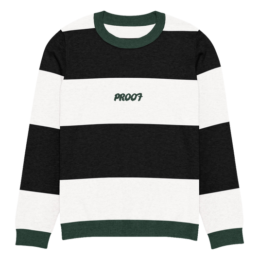 Knitted crew neck sweater