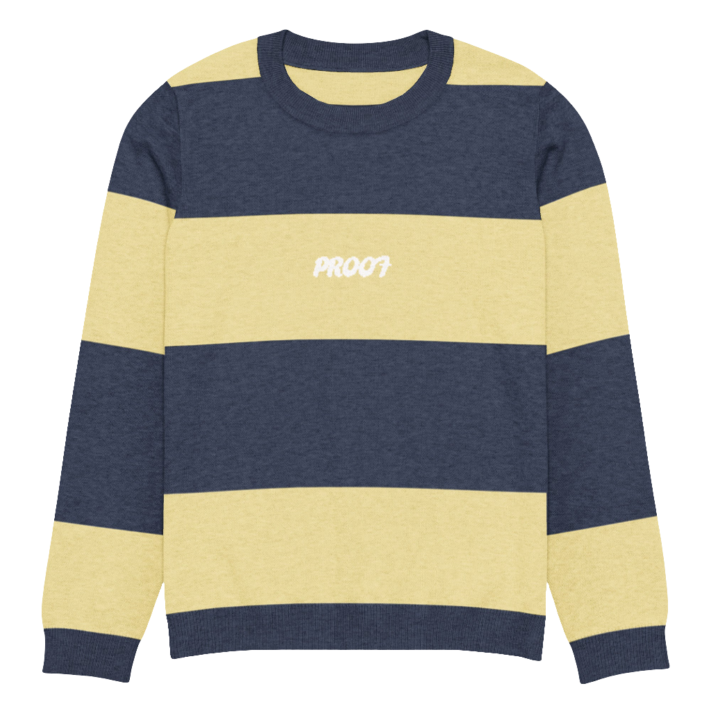 Knitted crew neck sweater