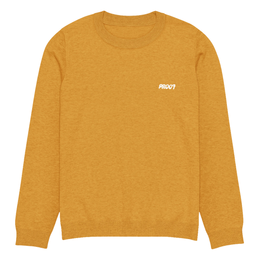 Knitted crew neck sweater