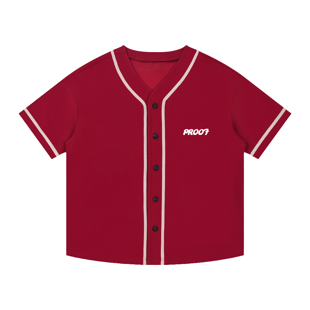 Contrast Piped Button-Up Jersey