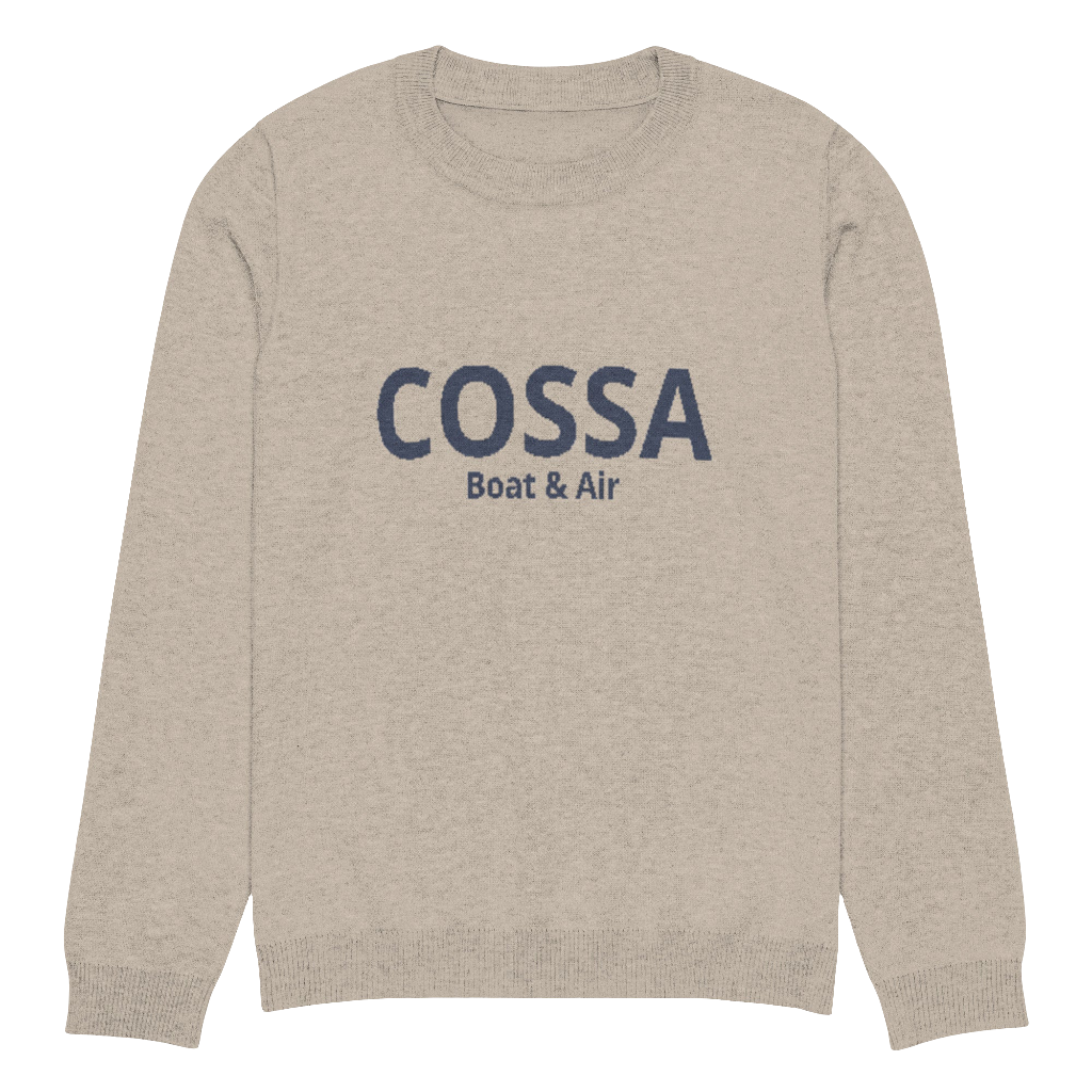 Knitted crew neck sweater