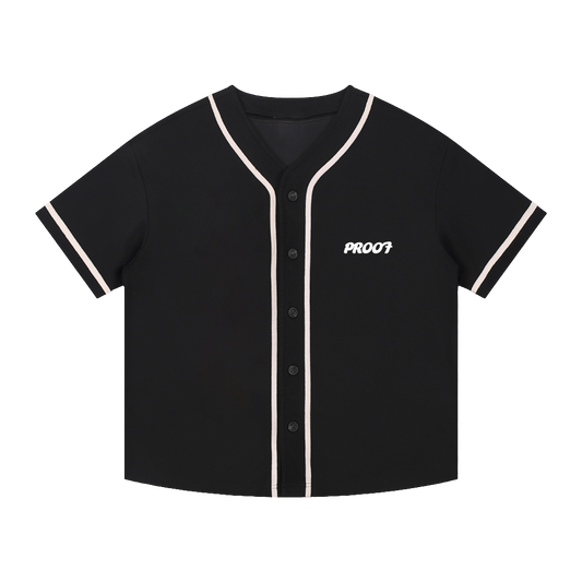 Contrast Piped Button-Up Jersey