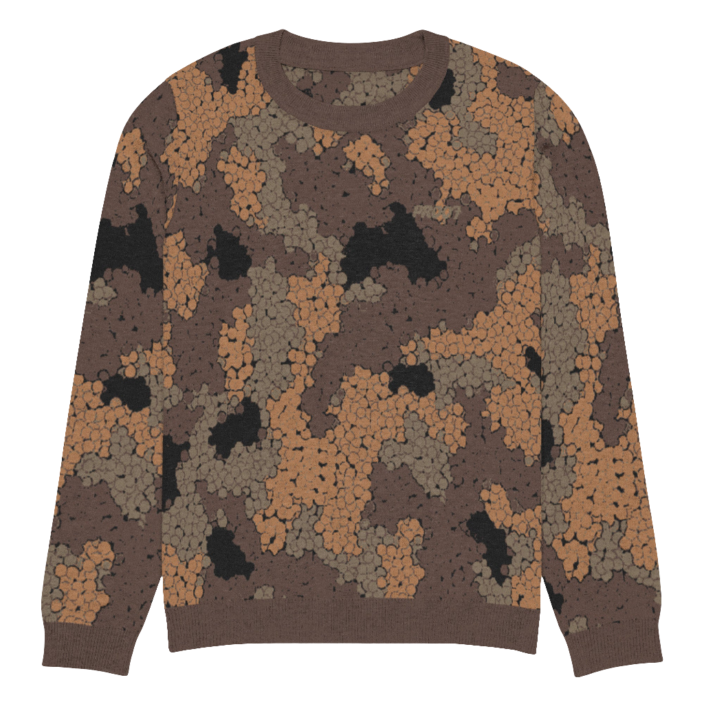 Knitted crew neck sweater