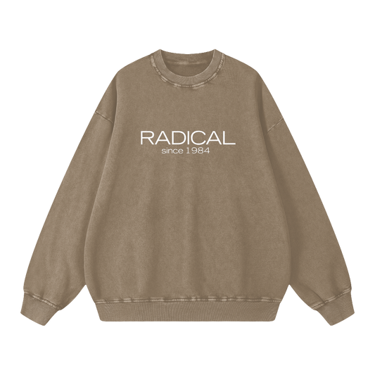 Acid Wash Oversize Sweatshirt