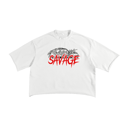 French Terry Raw Edge T-Shirt