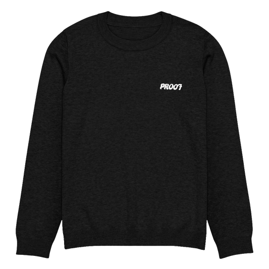 Knitted crew neck sweater