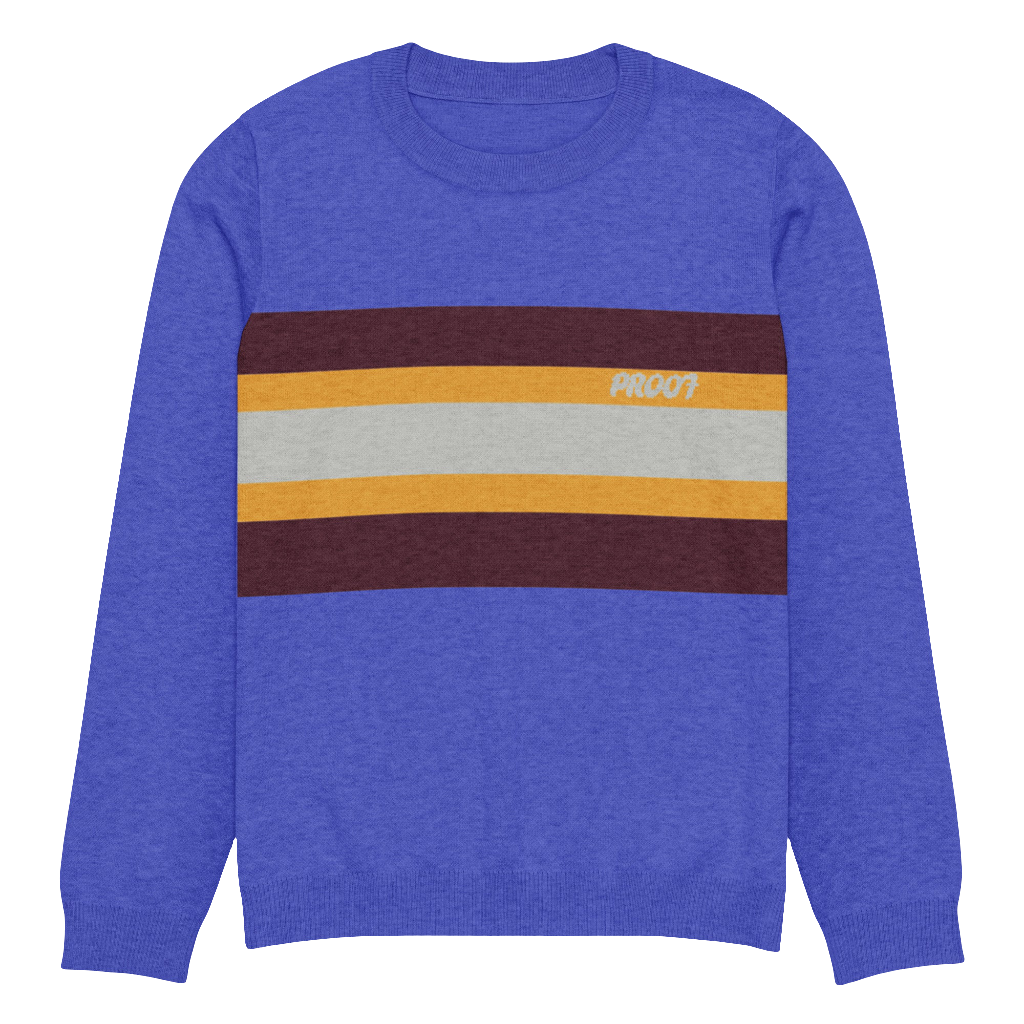 Knitted crew neck sweater