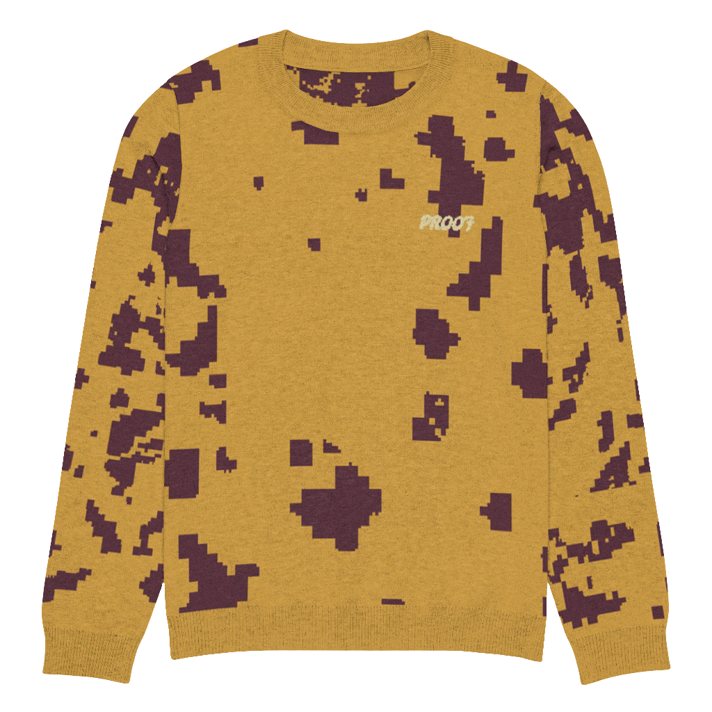 Knitted crew neck sweater