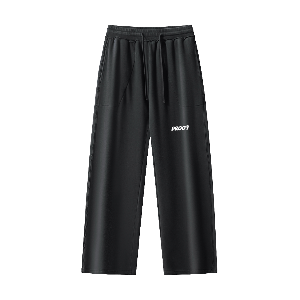 Raw-Seam Enzyme Washed Sweatpants