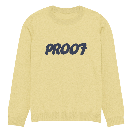 Knitted crew neck sweater