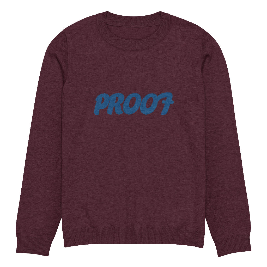 Knitted crew neck sweater