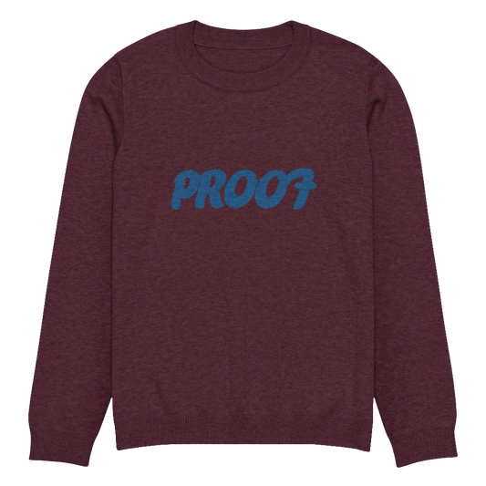 Knitted crew neck sweater