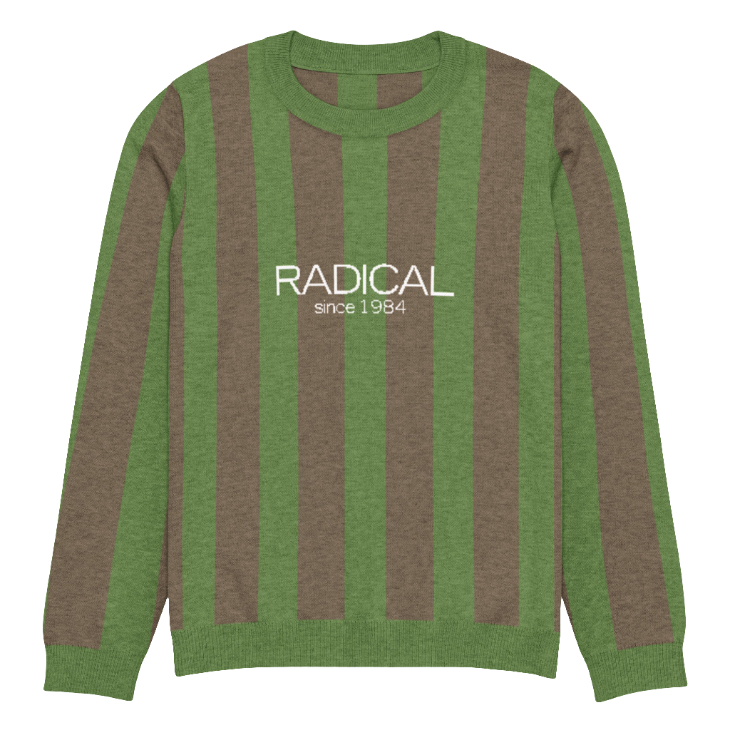 Knitted crew neck sweater