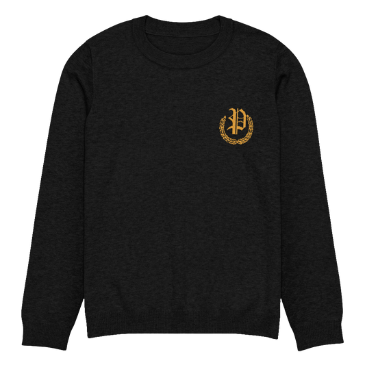 Knitted crew neck sweater