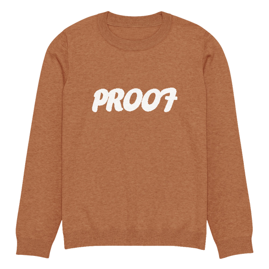 Knitted crew neck sweater