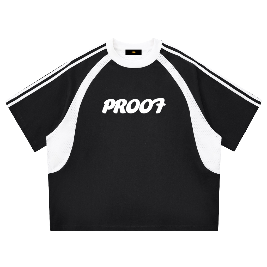 Stripes Panel Mesh T