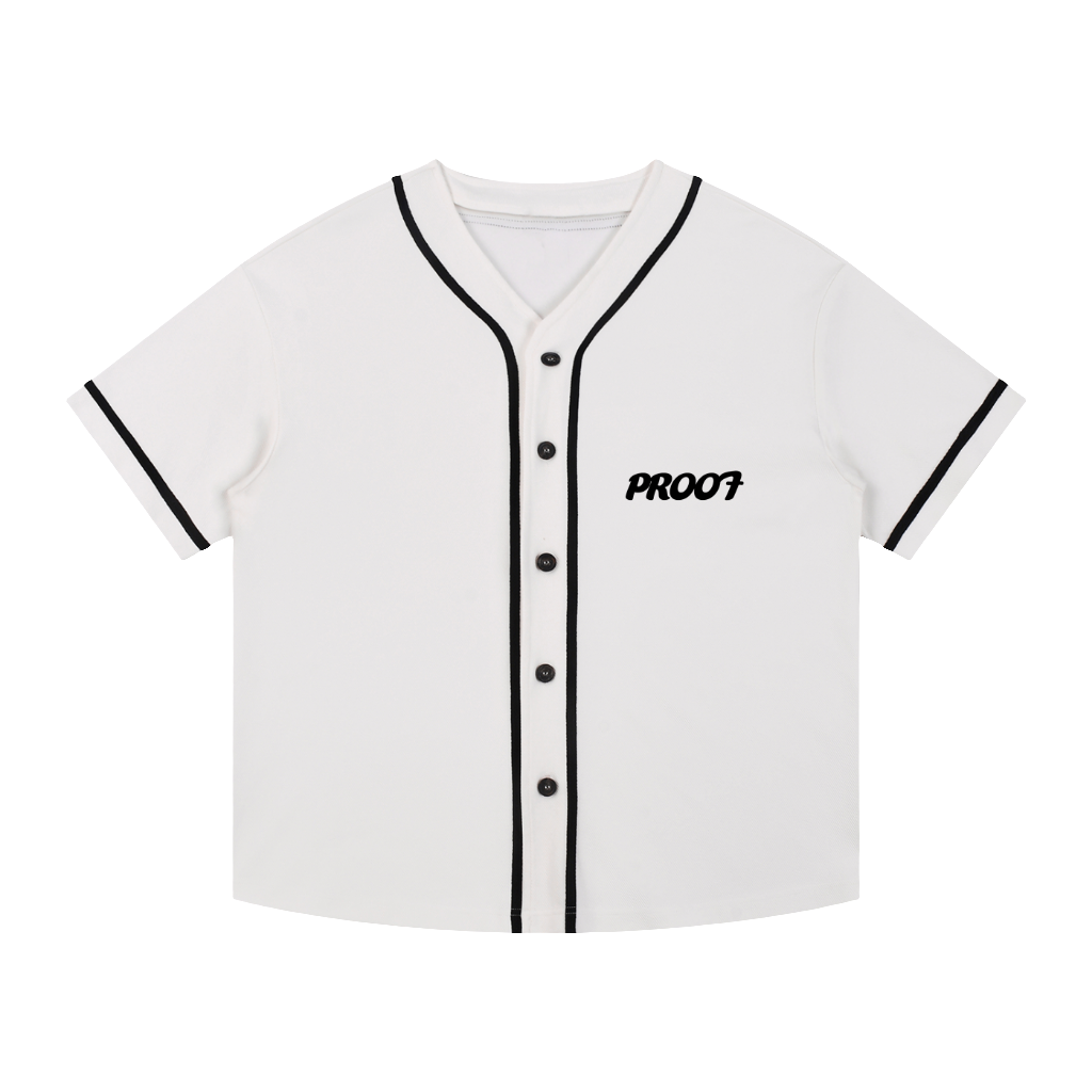 Contrast Piped Button-Up Jersey