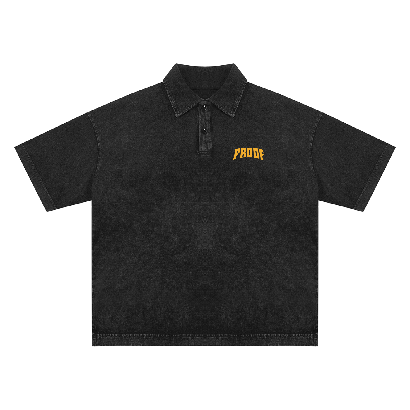 Heavyweight Snow-Washed Polo T-Shirt
