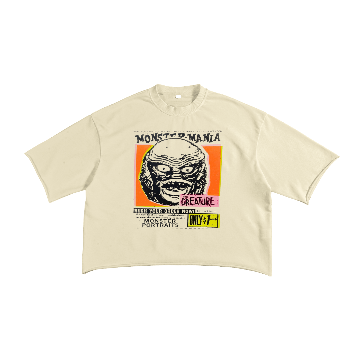 French Terry Raw Edge T-Shirt