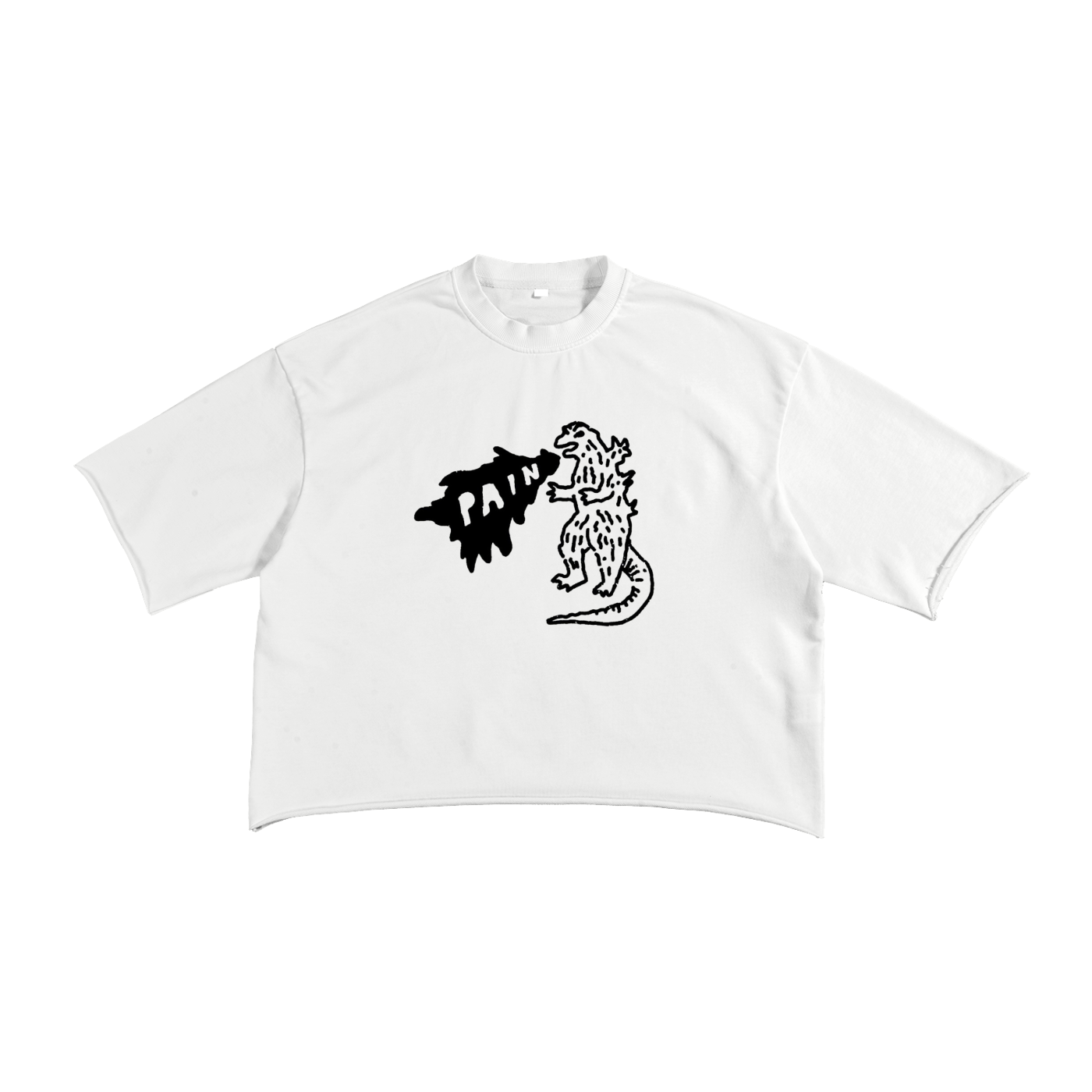 French Terry Raw Edge T-Shirt